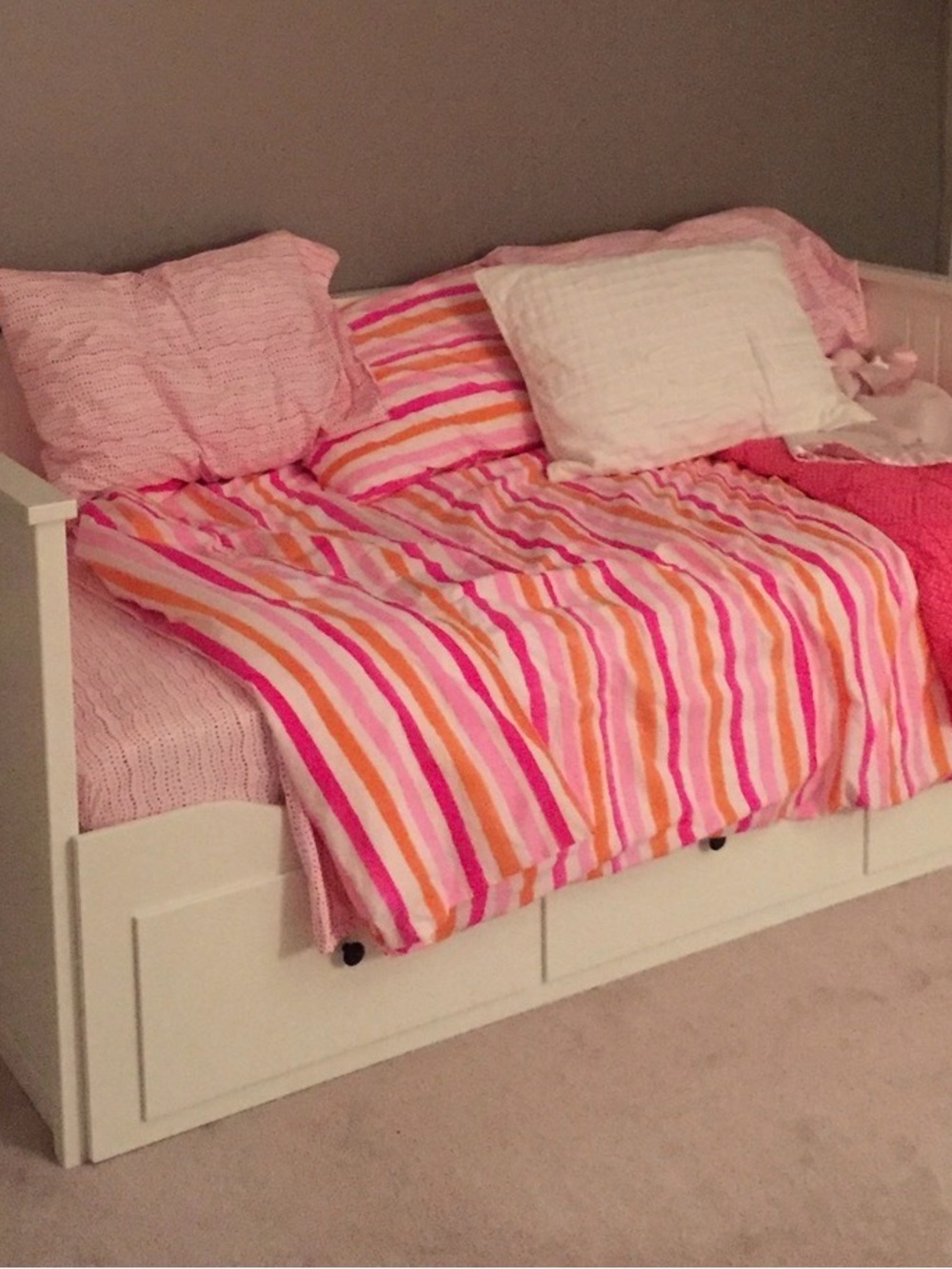 Land Of Nod Striped & Dot Duvet Cover & coordinating sheet/pillow case set
